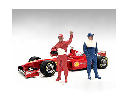Load image into Gallery viewer, "Racing Legends" 90's Figures A and B Set of 2 for 1/18 Scale Models by American Diorama
