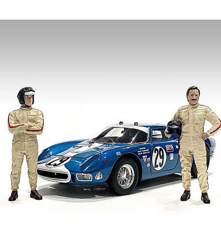 "Racing Legends" 60's Set of 2 Diecast Figures for 1/43 Scale Models by American Diorama