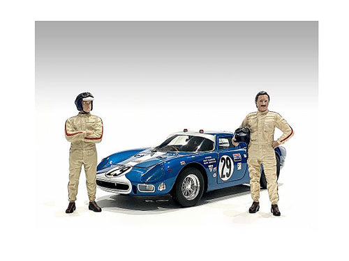 Load image into Gallery viewer, "Racing Legends" 60's Set of 2 Diecast Figures for 1/43 Scale Models by American Diorama
