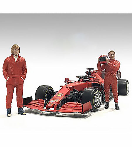 "Racing Legends" 70's Set of 2 Diecast Figures for 1/43 Scale Models by American Diorama