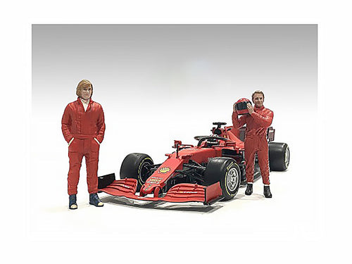 Load image into Gallery viewer, "Racing Legends" 70's Set of 2 Diecast Figures for 1/43 Scale Models by American Diorama
