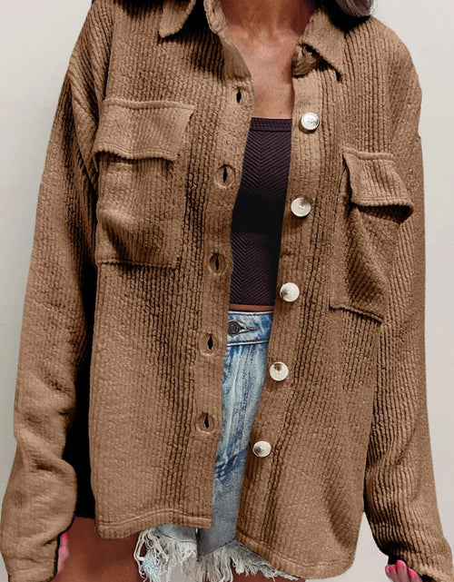 Load image into Gallery viewer, Button Up Long Sleeve Shacket
