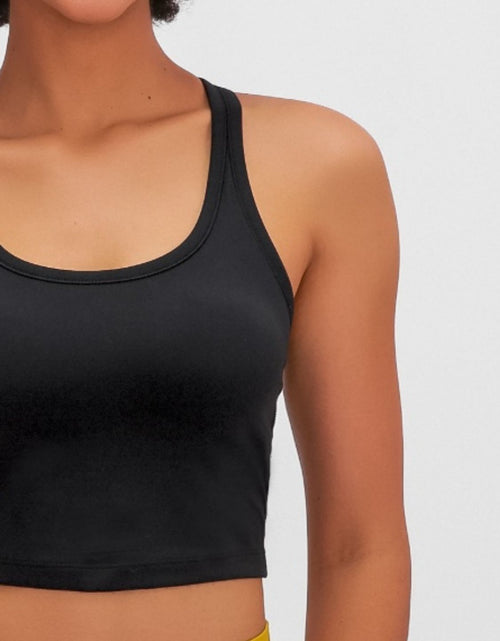 Load image into Gallery viewer, Millennia Scoop Neck Active Tank with Detachable Chest Pads
