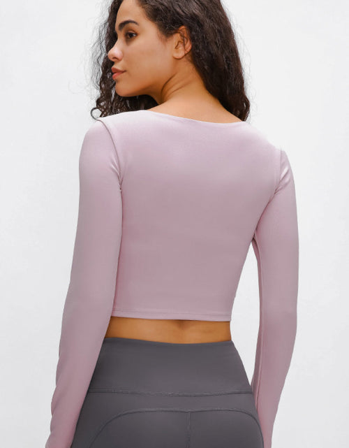 Load image into Gallery viewer, Millennia Long Sleeve Cropped Top With Sports Strap

