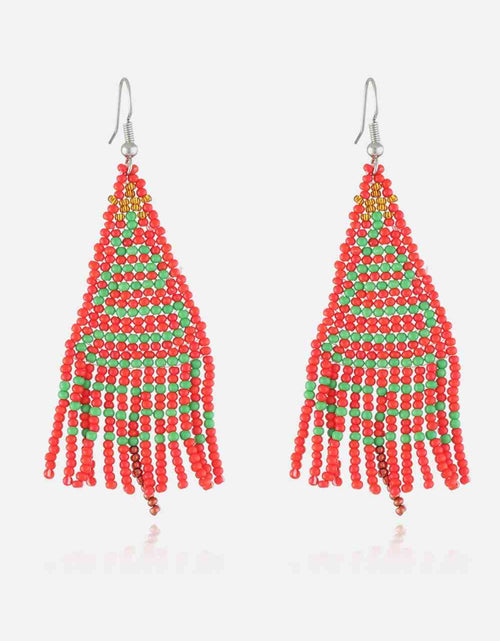 Load image into Gallery viewer, Christmas Beaded Earrings
