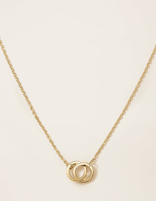 Load image into Gallery viewer, 14k Solid Gold Interlocking Necklace by Italic
