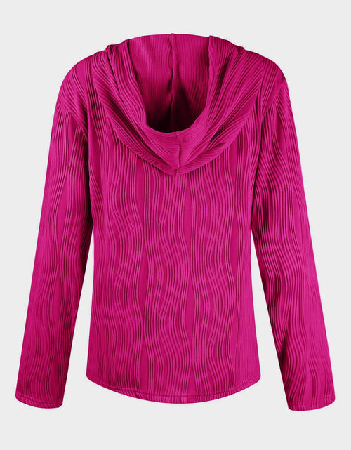 Load image into Gallery viewer, Textured Long Sleeve Hoodie
