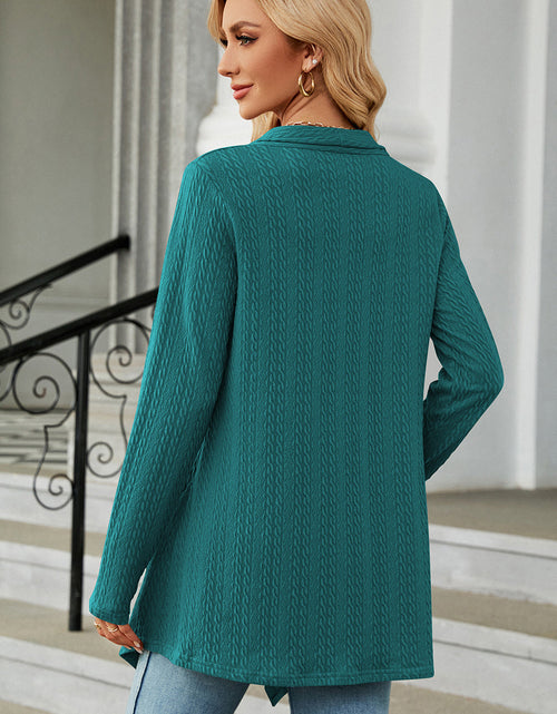 Load image into Gallery viewer, Open Front Long Sleeve Cardigan
