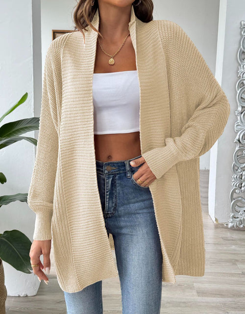 Load image into Gallery viewer, Open Front Long Sleeve Cardigan

