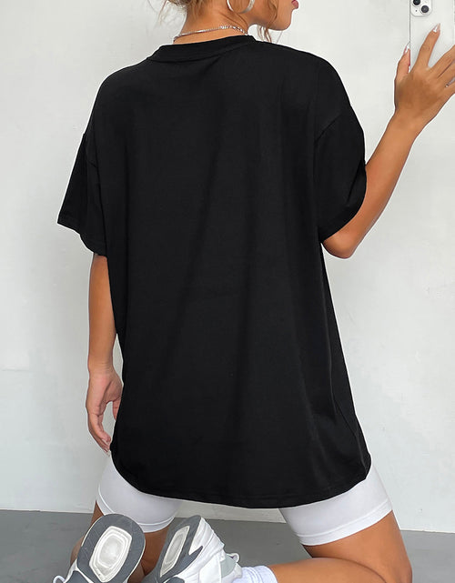 Load image into Gallery viewer, Round Neck Short Sleeve Graphic T-Shirt
