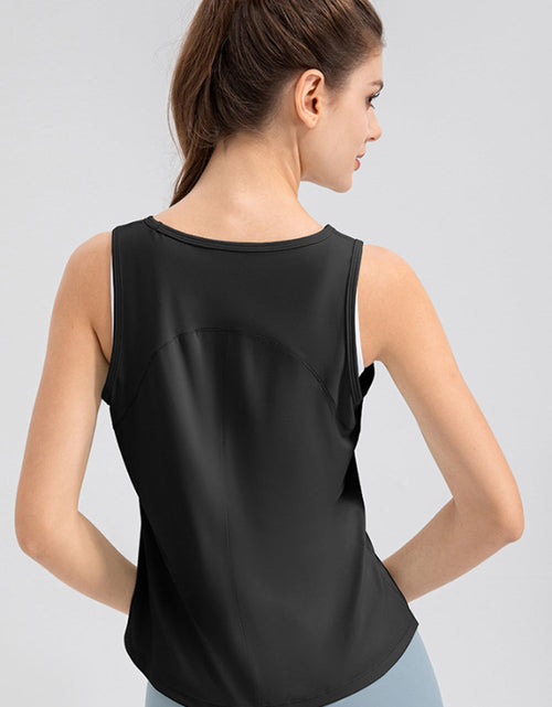 Load image into Gallery viewer, Wide Strap Round Neck Active Tank
