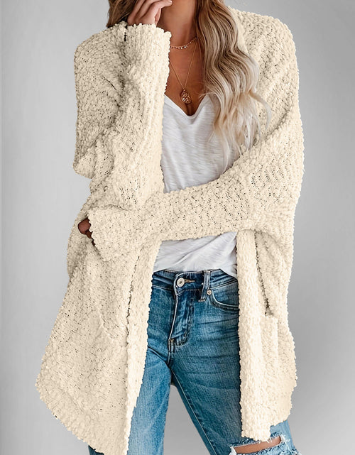 Load image into Gallery viewer, Double Take Pocketed Open Front Long Sleeve Cardigan
