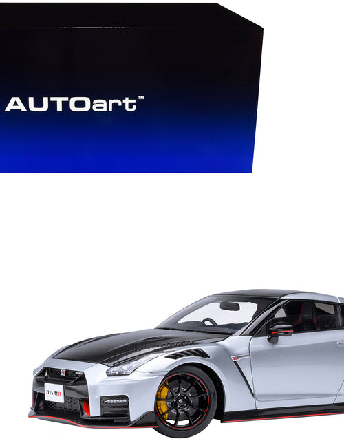Load image into Gallery viewer, 2022 Nissan GT-R (R35) Nismo Special Edition RHD (Right Hand Drive) Ultimate Metal Silver with Carbon Hood and Top 1/18 Model Car by Autoart
