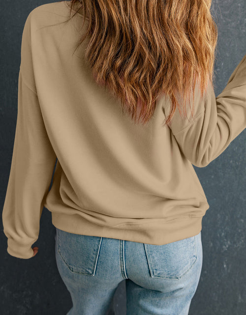 Load image into Gallery viewer, Pumpkin &amp; Flower Graphic Long Sleeve Sweatshirt
