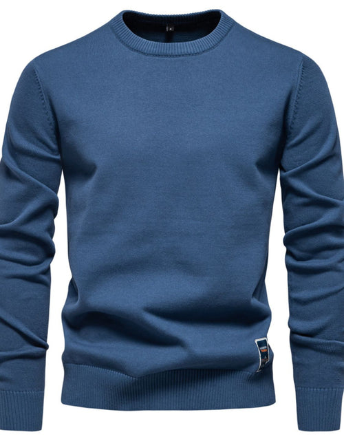 Load image into Gallery viewer, Men's Round Neck Long Sleeve Sweater
