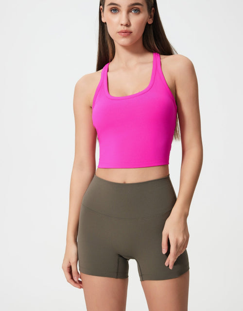 Load image into Gallery viewer, Millennia Scoop Neck Active Tank with Detachable Chest Pads
