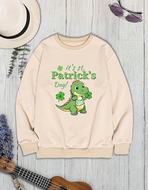 Load image into Gallery viewer, IT'S ST. PATRICK'S DAY Graphic Round Neck Sweatshirt
