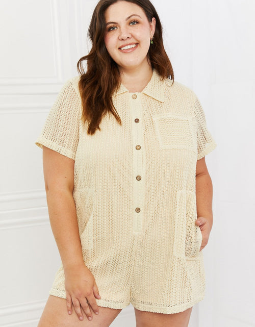 Load image into Gallery viewer, HEYSON Ready For The Day Crochet Romper
