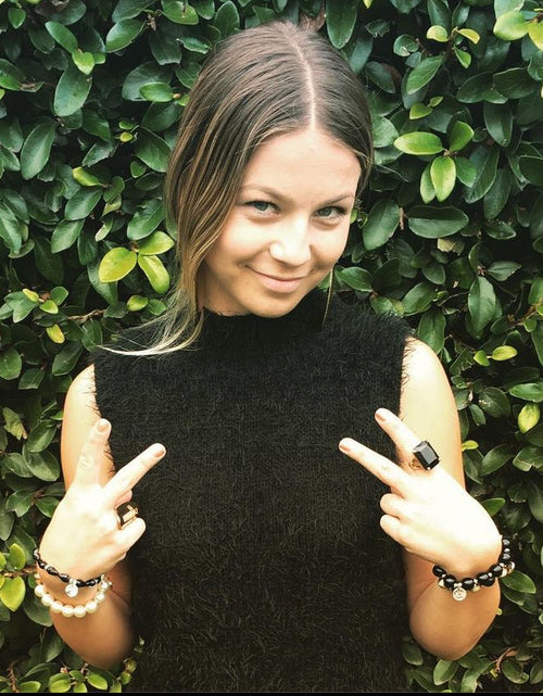 Load image into Gallery viewer, The Urban Charm Jet Black Crystal Signature Statement Ring by The Urban Charm
