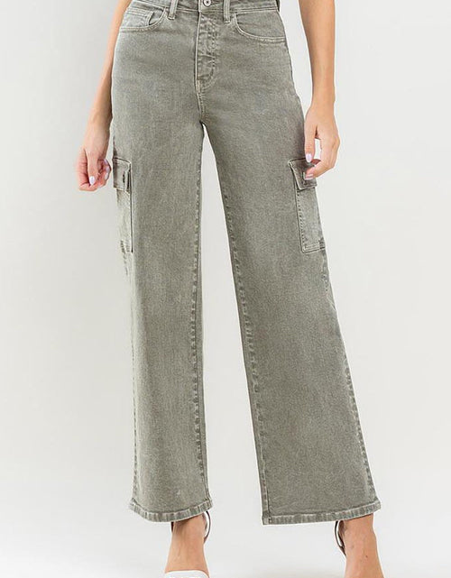 Load image into Gallery viewer, Vervet by Flying Monkey 90's Super High Rise Cargo Jeans
