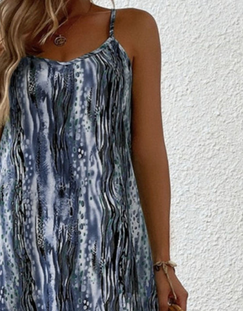Load image into Gallery viewer, Full Size Printed Scoop Neck Maxi Cami Dress
