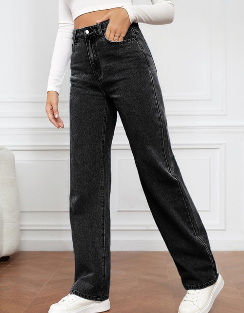 Load image into Gallery viewer, High Waist Straight Jeans
