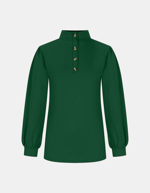 Load image into Gallery viewer, Full Size Mock Neck Long Sleeve T-Shirt
