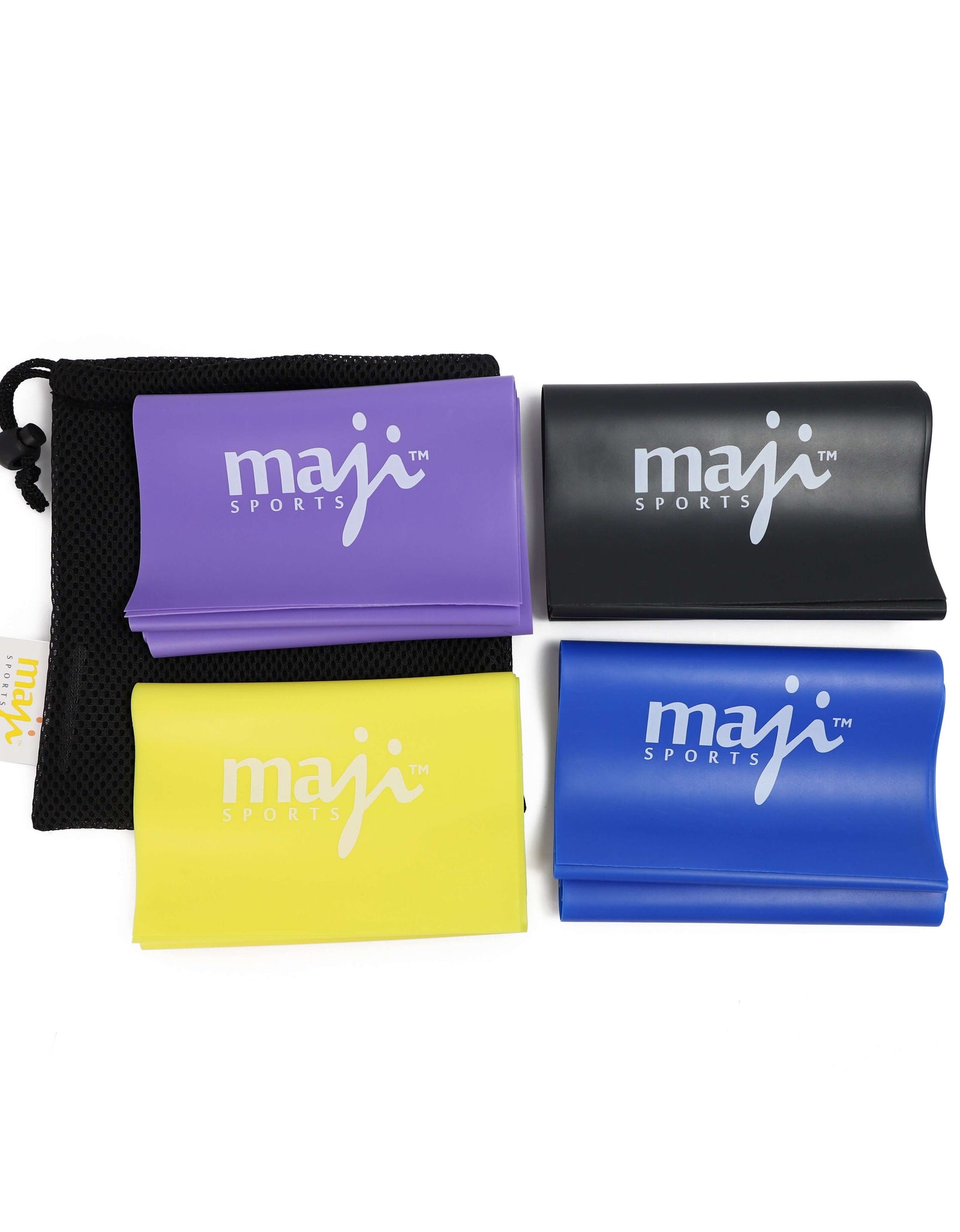 Full Body Exercise & Stretch Bands - Variable Resistance 4 Pack by Jupiter Gear