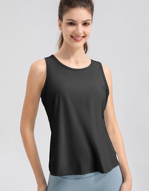 Load image into Gallery viewer, Wide Strap Round Neck Active Tank
