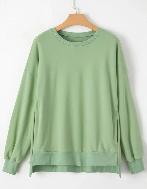 Load image into Gallery viewer, Round Neck Long Sleeve Sweatshirt
