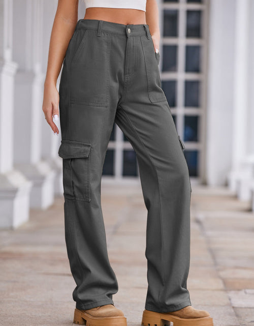 Load image into Gallery viewer, Straight Denim Cargo Pants
