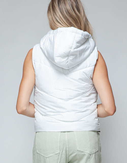Load image into Gallery viewer, Snobbish Zip Up Quilted Hooded Vest
