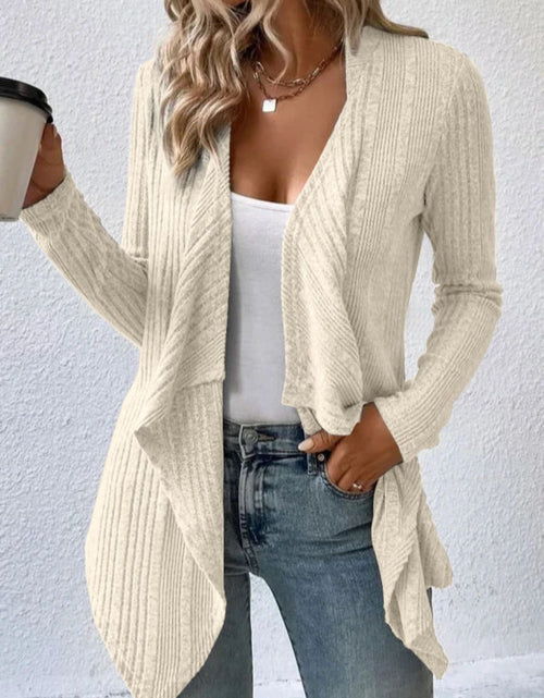 Load image into Gallery viewer, Open Front Long Sleeve Cardigan

