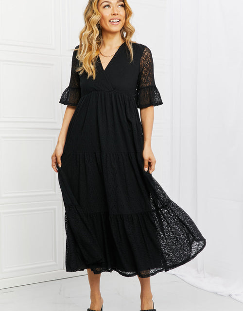 Load image into Gallery viewer, P &amp; Rose Lovely Lace Full Size Tiered Dress
