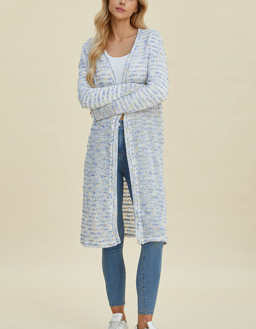 Load image into Gallery viewer, Double Take Full Size Open Front Longline Cardigan
