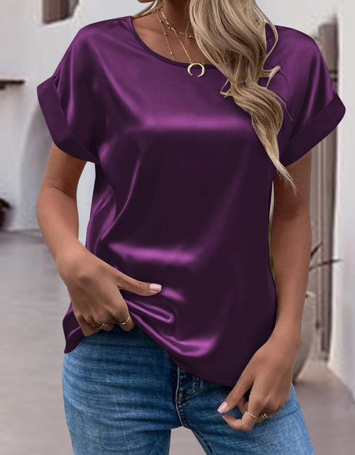 Load image into Gallery viewer, Round Neck Short Sleeve T-Shirt

