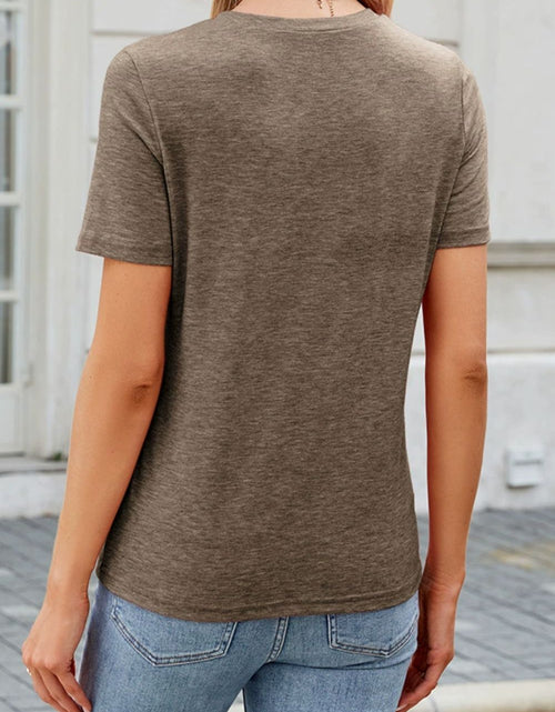 Load image into Gallery viewer, Round Neck Short Sleeve T-Shirt
