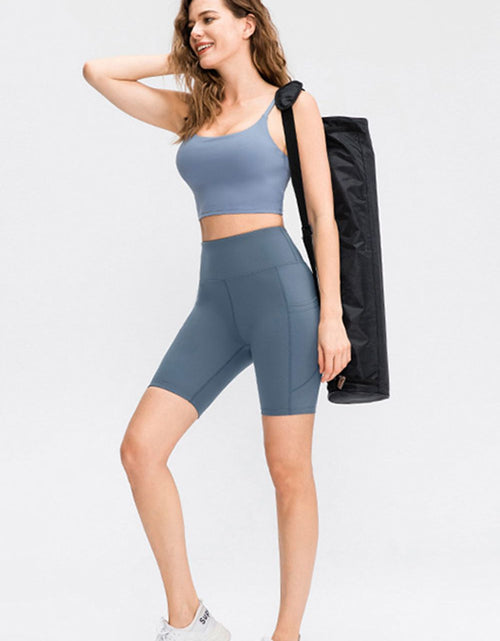 Load image into Gallery viewer, Wide Waistband Sports Shorts with Pockets
