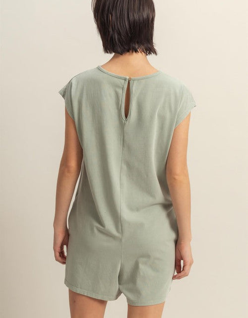 Load image into Gallery viewer, HYFVE Round Neck Cap Sleeve Relaxed Fit Breezy Romper
