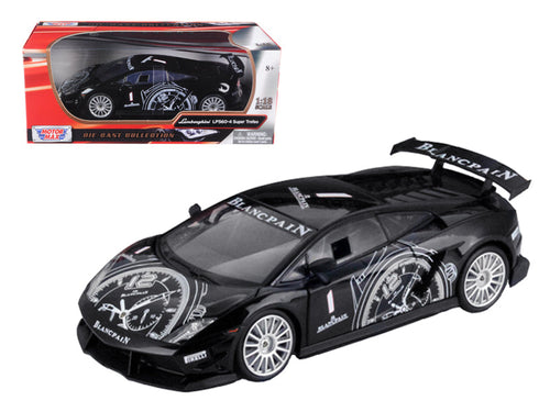 Load image into Gallery viewer, Lamborghini Gallardo LP560-4 Super Trofeo Black 1/18 Diecast Model Car by Motormax
