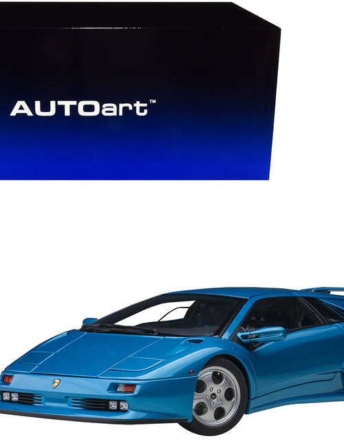 Load image into Gallery viewer, Lamborghini Diablo SE30 Blu Sirena Blue Metallic 1/18 Model Car by Autoart
