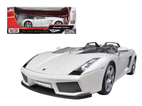 Load image into Gallery viewer, Lamborghini Concept S Pearl White 1/18 Diecast Car Model by Motormax
