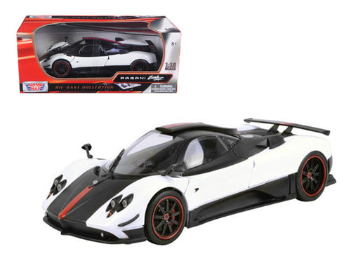 Load image into Gallery viewer, Pagani Zonda 5 Cinque White and Black 1/18 Diecast Model Car by Motormax
