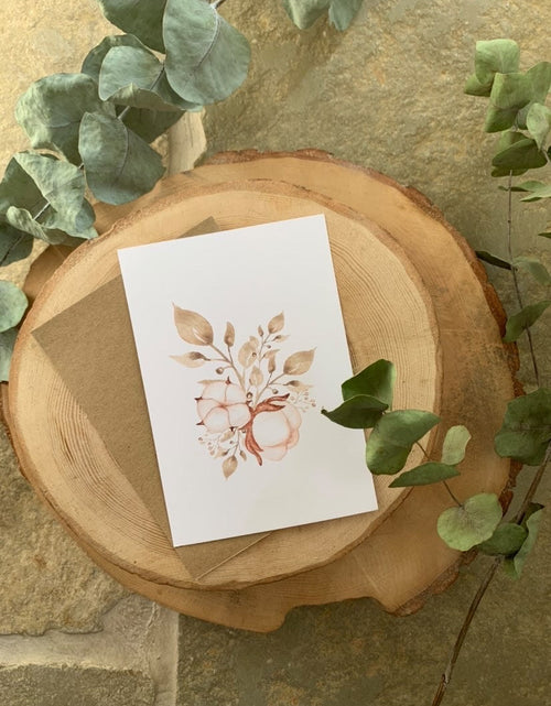 Load image into Gallery viewer, Autumn Cotton Bouquet 2022 Autumn Seasonal Wall Home Decor Print by WinsterCreations™ Official Store
