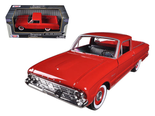 Load image into Gallery viewer, 1960 Ford Falcon Ranchero Pickup Red 1/24 Diecast Model Car by Motormax
