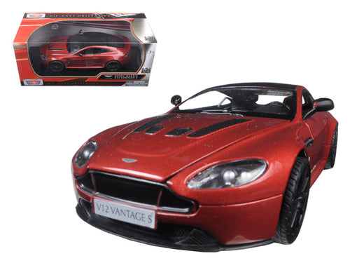 Load image into Gallery viewer, Aston Martin Vantage S V12 Red 1/24 Diecast Model Car by Motormax
