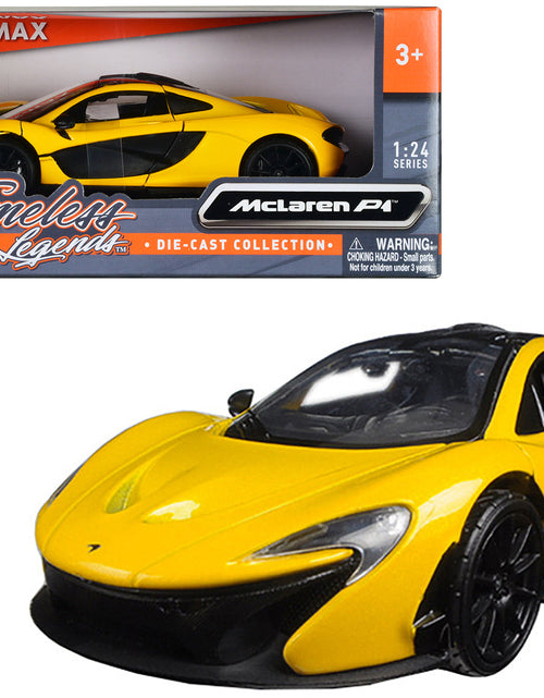 Load image into Gallery viewer, McLaren P1 Yellow 1/24 Diecast Model Car by Motormax
