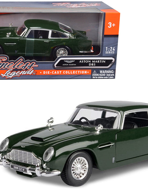 Load image into Gallery viewer, Aston Martin DB5 RHD (Right Hand Drive) Dark Green "Timeless Legends" Series 1/24 Diecast Model Car by Motormax
