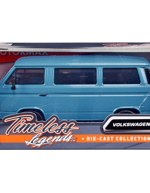 Load image into Gallery viewer, Volkswagen Type 2 (T3) Van Blue "Timeless Legends" Series 1/24 Diecast Model Car by Motormax
