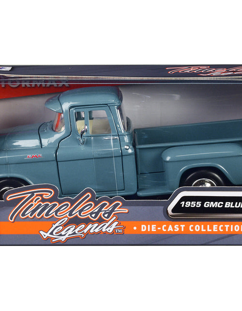 Load image into Gallery viewer, 1955 GMC Blue Chip Pickup Truck Light Blue "Timeless Legends" Series 1/24 Diecast Model Car by Motormax
